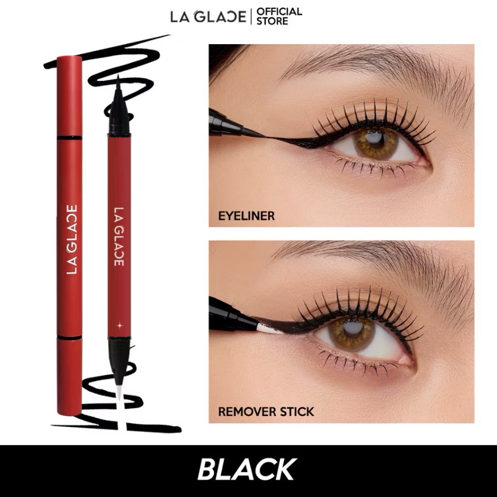 LA GLACE 2 IN 1 EYELINER & REMOVER STICK | อายไลเนอร์ลบได้ลากลาส 2 IN 1 กรีดได้ ก็ลบได้ อายไลเนอร์